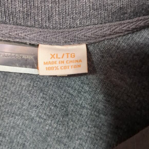 Tommy Bahama Half-Zip Charcoal Heather Antigua Cove Mens X-Large Relax Pullover - Picture 13 of 15